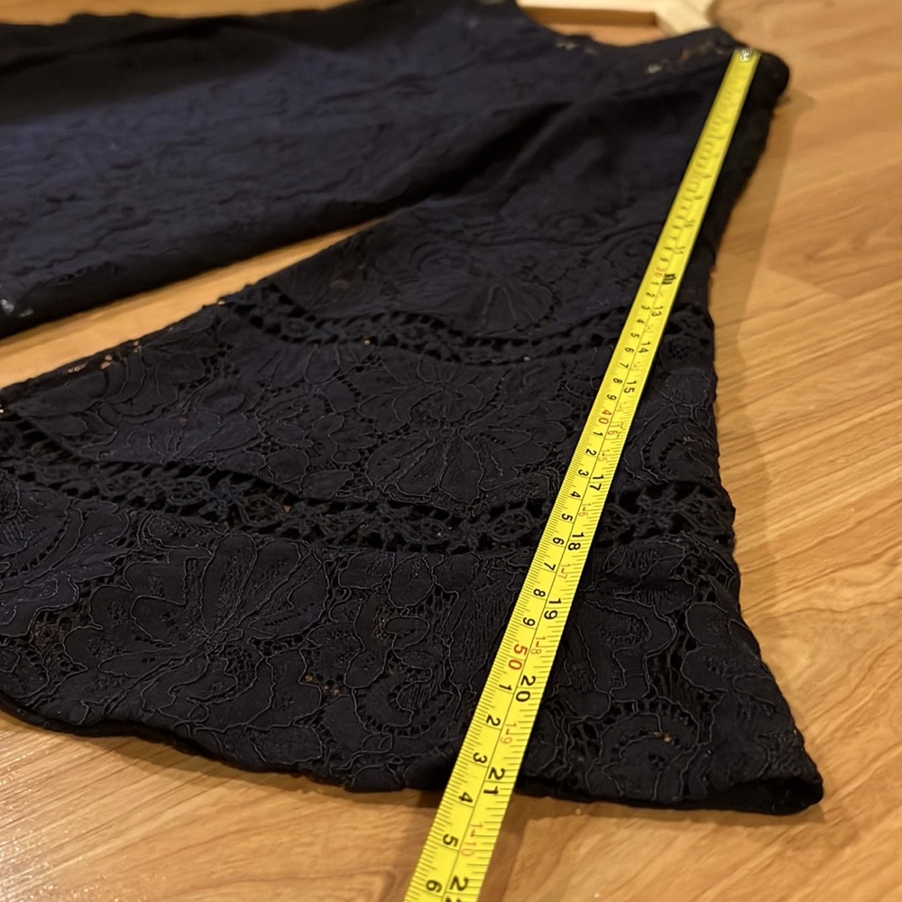 Loft dark blue lace top with bell sleeves - Picture 14 of 15